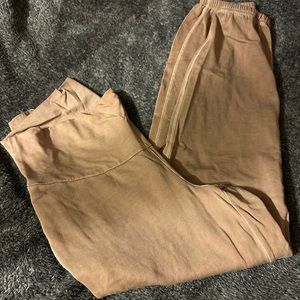 Light pink maternity sweatpants